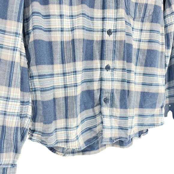 PATAGONIA Lightweight Fjord Organic Cotton Flannel Shirt Stone Stone Blue Size S - Picture 4 of 8